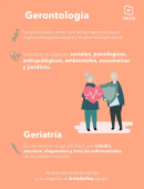 Sabías que... La geriatría es un rama de la gerontología. 
¡Conoce las diferencias! - CMUCH