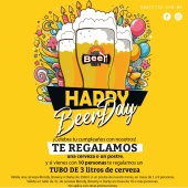 ¡Festeja tu cumpleaños con nosotros y déjanos darte tu primer regalo!
 - Beer City Atlixco