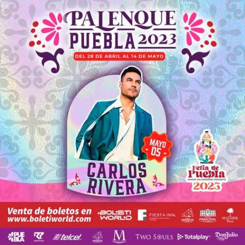 TP Carlos Rivera en Palenque de la Feria de Puebla en Puebla