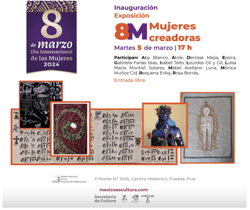 TP: Mujeres Creadoras 8M - Exposición Temporal - en Puebla - TODOPUEBLA.com