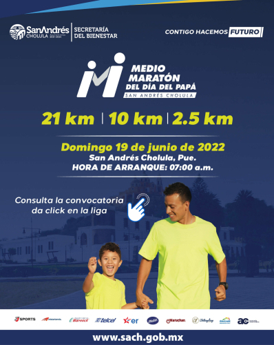 TP: Medio maratón del Día del Papá - Maratón - en Puebla 