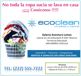 ¡Atrévete a conocernos! - Ecoclean Tintorería - Lomas de Angelópolis - Puebla