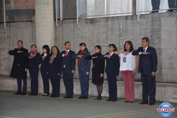 Ceremonia Cívica del Aniversario XVI del Colegio Euro Liceo - Colegio Euro Liceo - Puebla