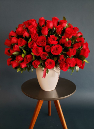 Hermosas rosas rojas para regalar  - Narciso - Artesanía Floral - Puebla