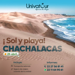 ¡Disfruta la playa en Chachalacas!
Conoce una increíble playa con arena fina y disfruta de sus agua...