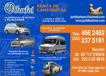 Jurfal Renta de Autos y Camionetas - Puebla