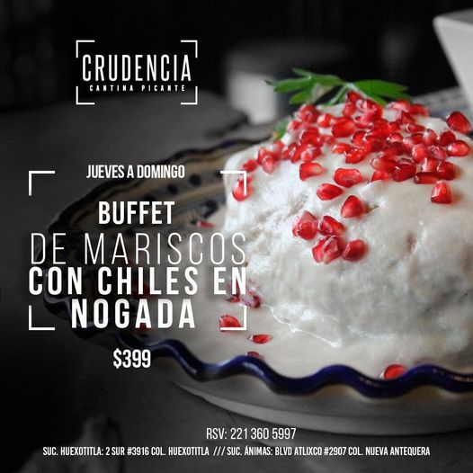 TP: Fotos de: Buffet de mariscos con chiles en nogada - Crudencia –  Crudencia Cantina Picante - Puebla – 